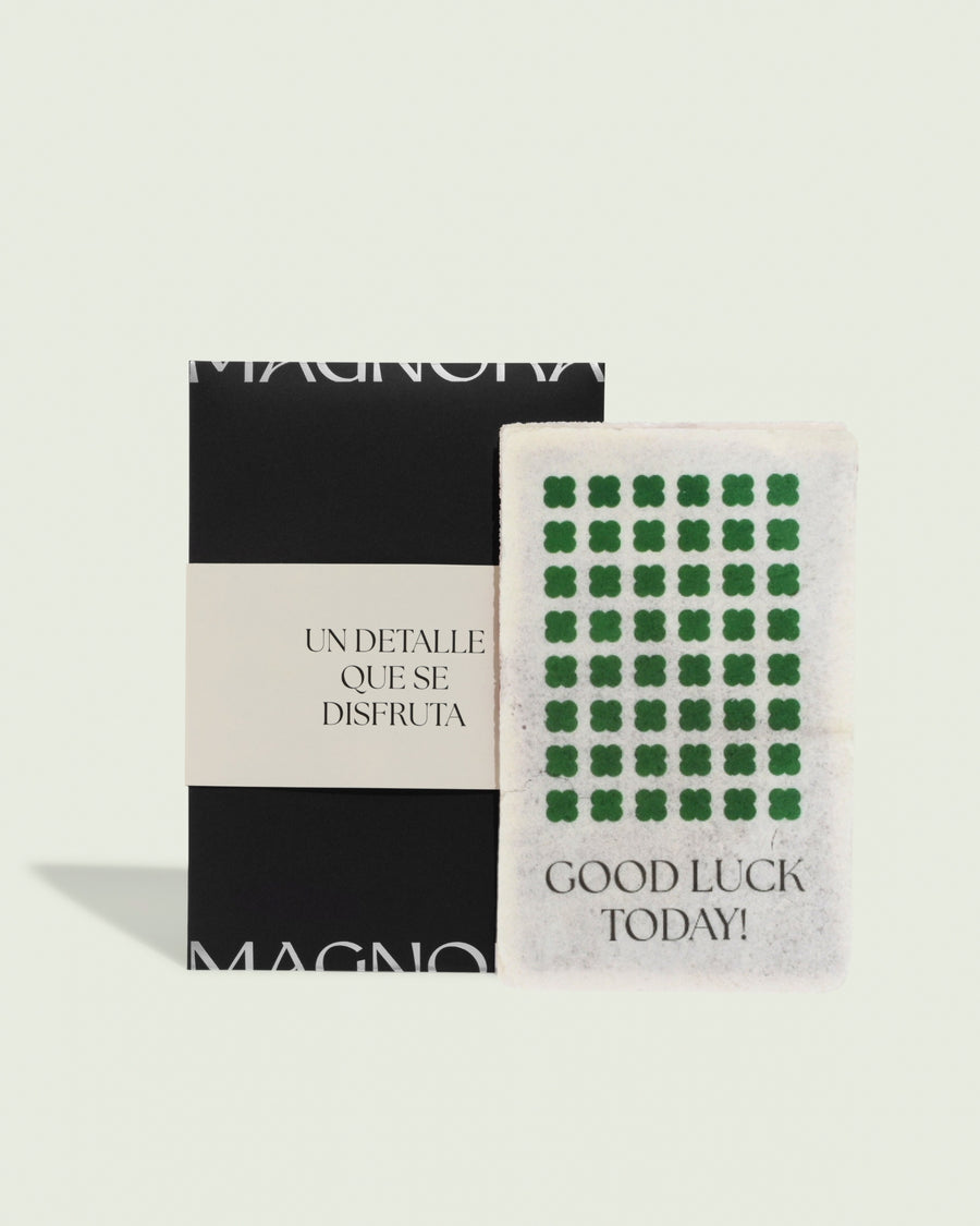 TARJETA OBLEA "GOOD LUCK"