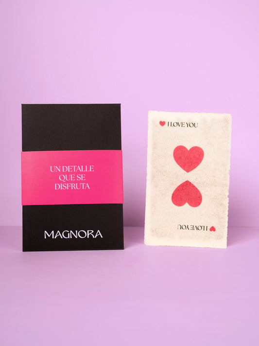 TARJETA OBLEA  “I LOVE YOU”