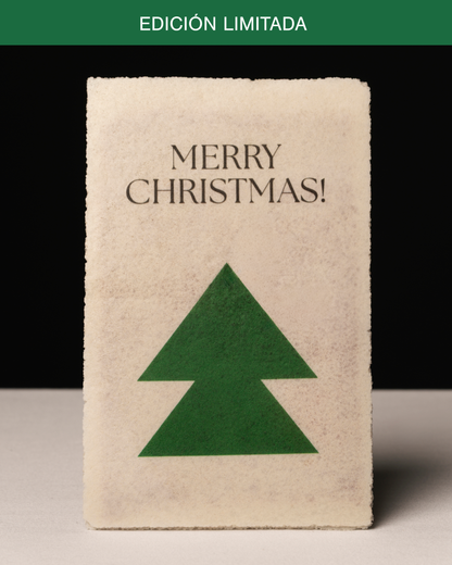TARJETA OBLEA     MERRY CHRISTMAS