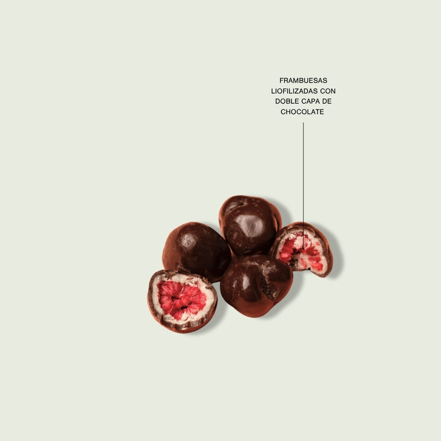 FRAMBUESAS CON CHOCOLATE