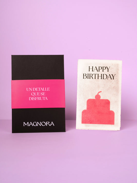 TARJETA OBLEA  “HAPPY BIRTHDAY”