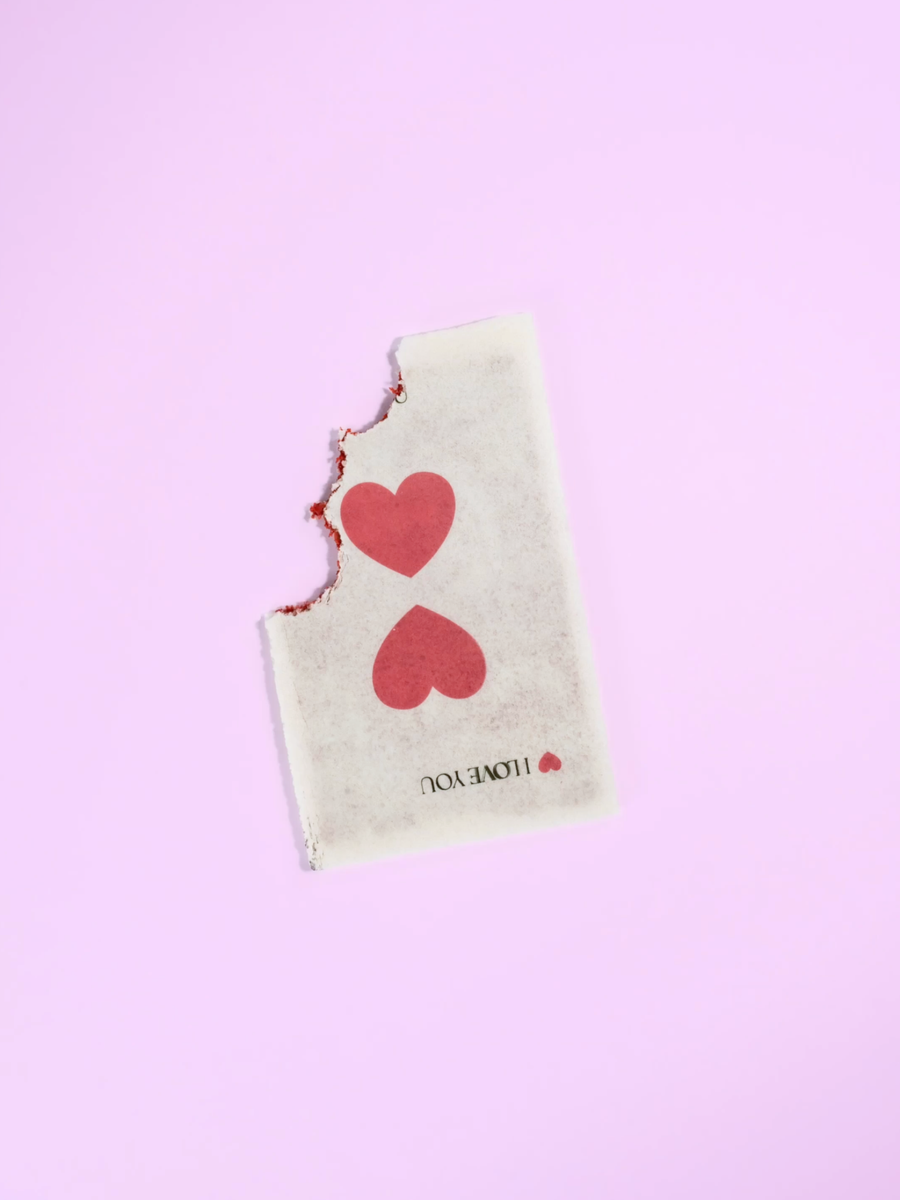 TARJETA OBLEA "I LOVE YOU"
