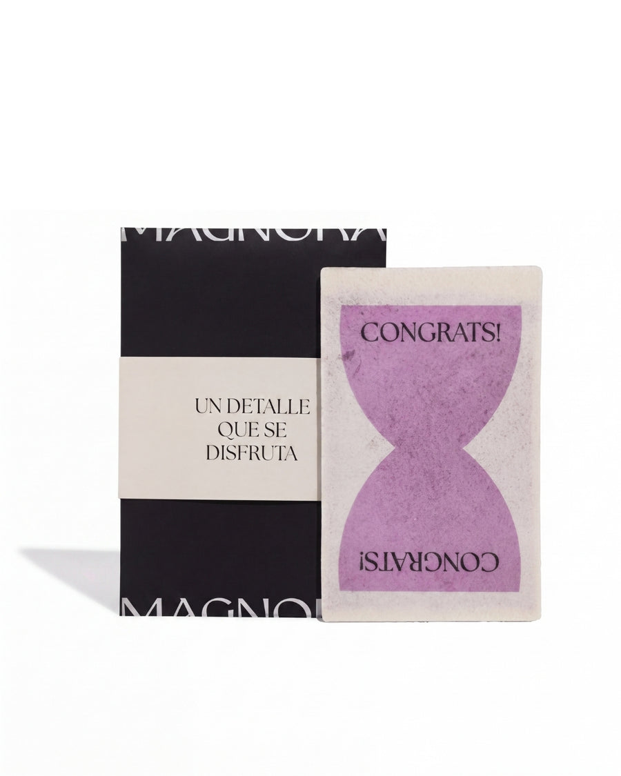 TARJETA OBLEA "CONGRATS"