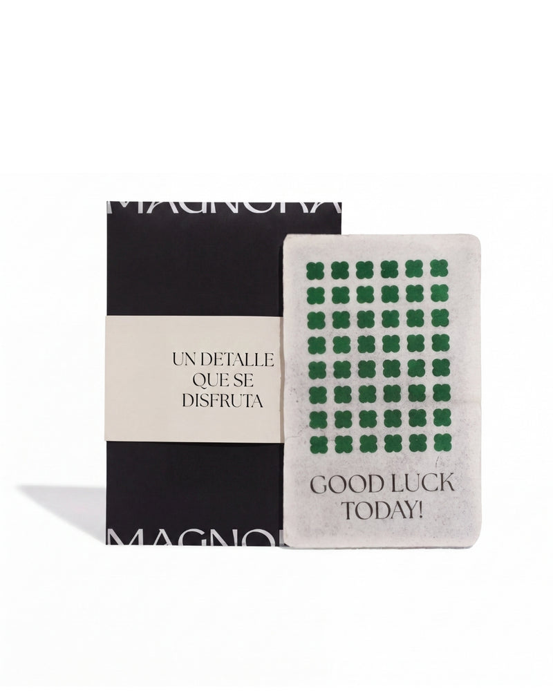 TARJETA OBLEA "GOOD LUCK"