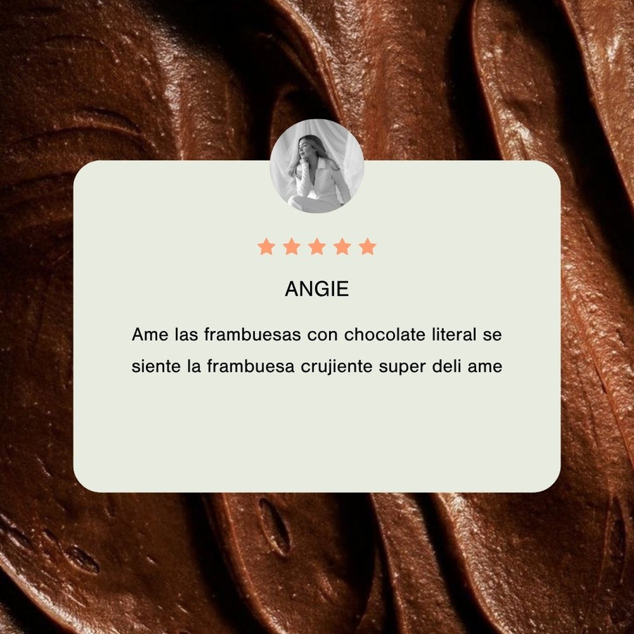 FRAMBUESAS CON CHOCOLATE