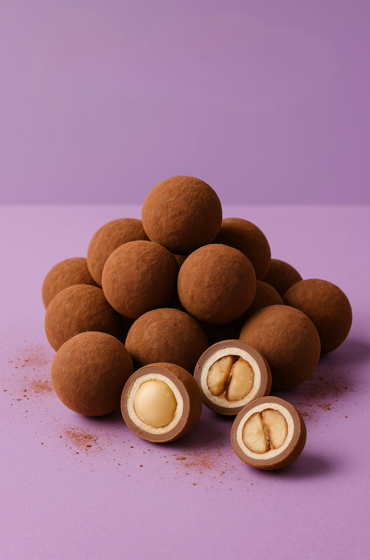 MACADAMIAS ESPOLVOREADAS CON COCOA
