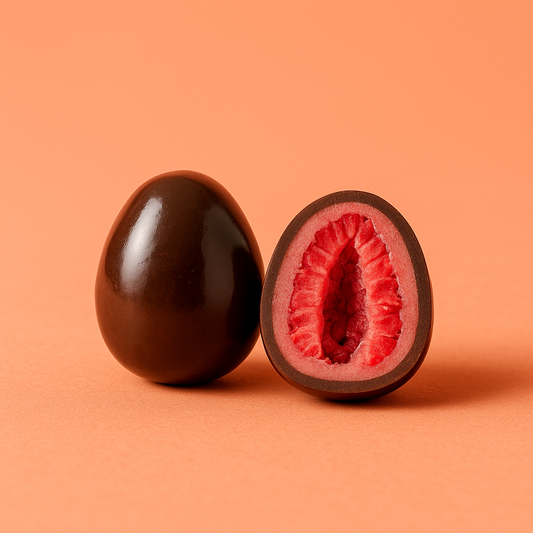 FRAMBUESAS CUBIERTAS EN CHOCOLATE