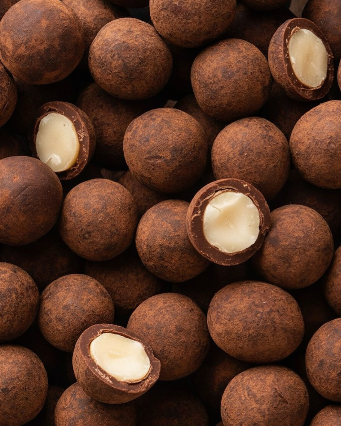 MACADAMIAS ESPOLVOREADAS CON COCOA