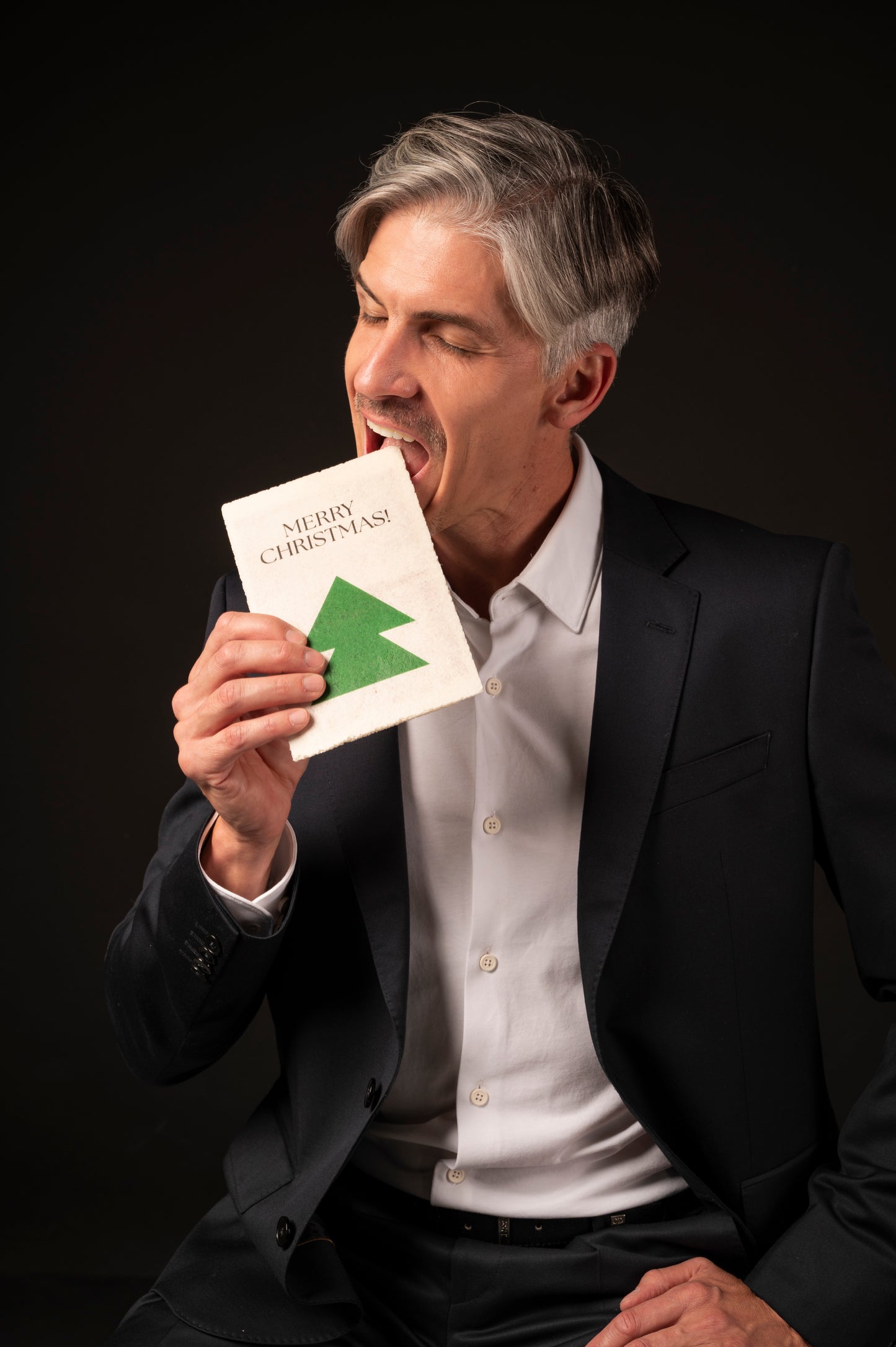 TARJETA OBLEA     MERRY CHRISTMAS