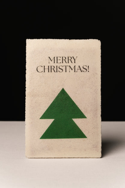 TARJETA OBLEA     MERRY CHRISTMAS