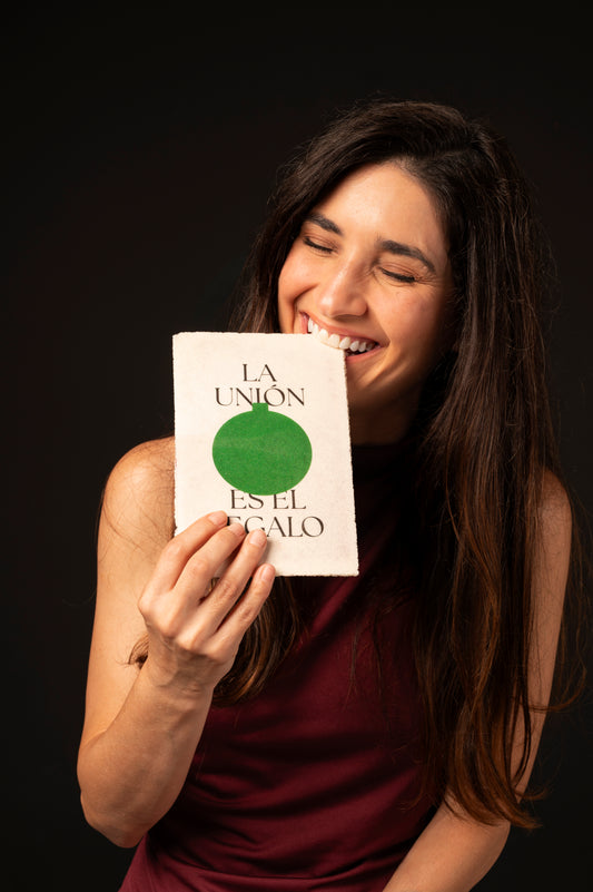 TARJETA OBLEA  “LA UNIÓN ES EL REGALO”